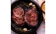 Cast Iron Ribeye Steaks
